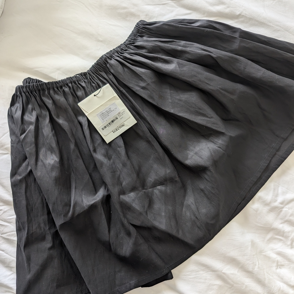 Toteme Black Bubble Mini Skirt Cocktail